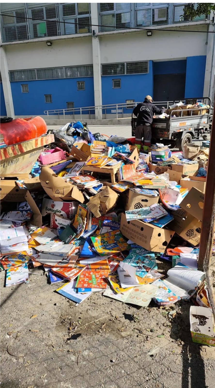 basura en la banderita